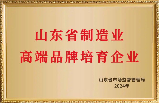 華東榮譽(yù)-山東省制造業(yè)高端品牌培育企業(yè)